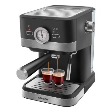 Sencor - Machine à café à levier espresso 1050W/230V noir/chrome mat