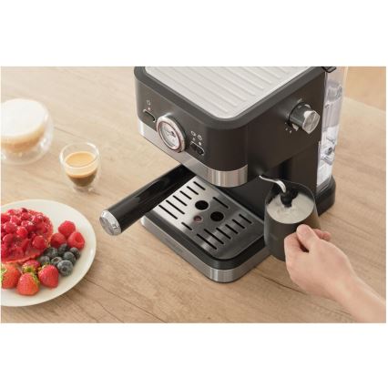 Sencor - Machine à café à levier espresso 1050W/230V noir/chrome mat
