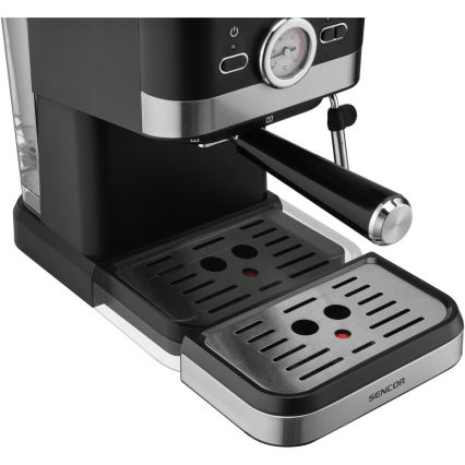 Sencor - Machine à café à levier espresso 1050W/230V noir/chrome mat