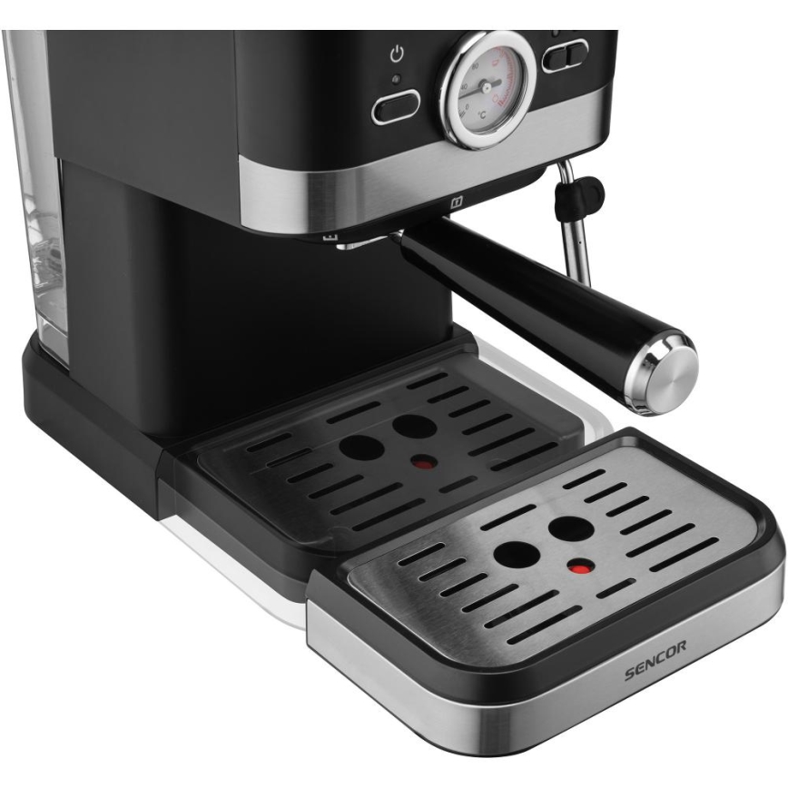 Sencor - Machine à café à levier espresso 1050W/230V noir/chrome mat
