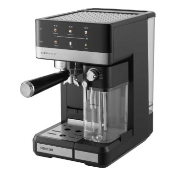 Sencor - Machine à expresso à levier 1350W/230V noir/chrome mat