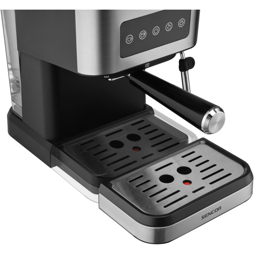 Sencor - Machine à expresso manuelle 1050 W/230 V noir/chrome mat