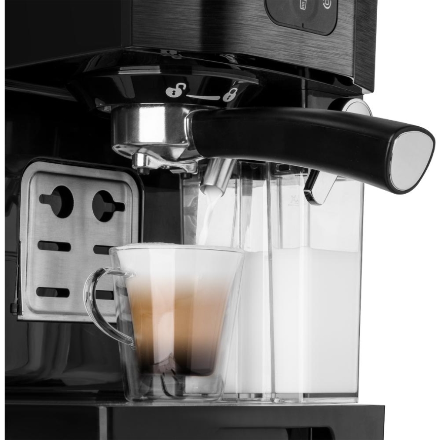 Sencor - Machine à expresso manuelle 1450W/230V noir/chrome mat