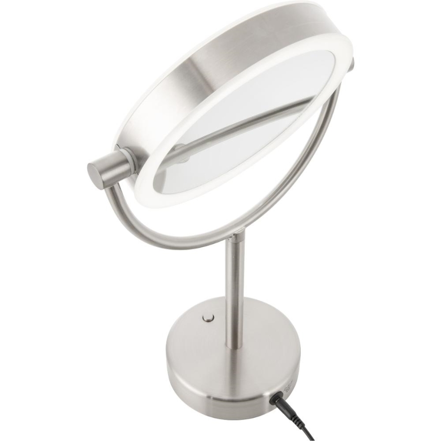 Sencor - Make-up spiegel met LED-achtergrondverlichting LED/5W/230V roestvrij