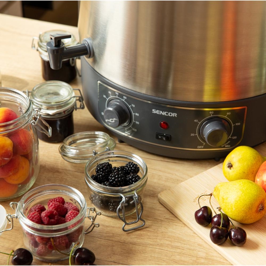 Sencor - Marmite de mise en conserve 27 l 1800W/230V inox/gris