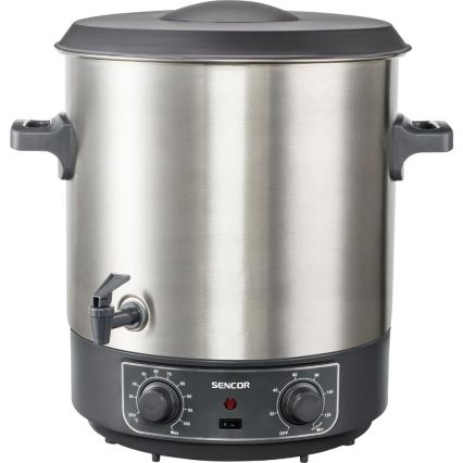 Sencor - Marmite de mise en conserve 27 l 1800W/230V inox/gris