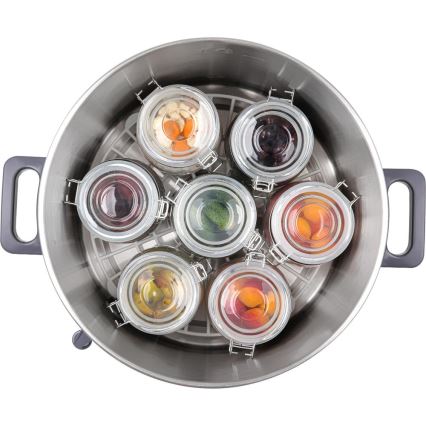 Sencor - Marmite de mise en conserve 27 l 1800W/230V inox/gris