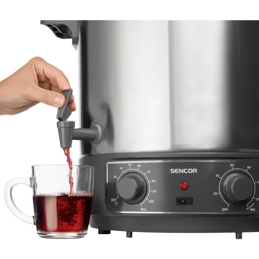 Sencor - Marmite de mise en conserve 27 l 1800W/230V inox/gris