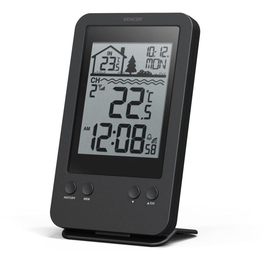 Sencor - Meetstation met draadloze zwembadvlottersensor 2xAA + 2xAA IPX7