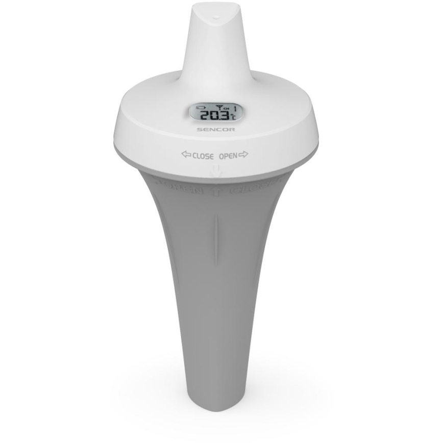 Sencor - Meetstation met draadloze zwembadvlottersensor 2xAA + 2xAA IPX7