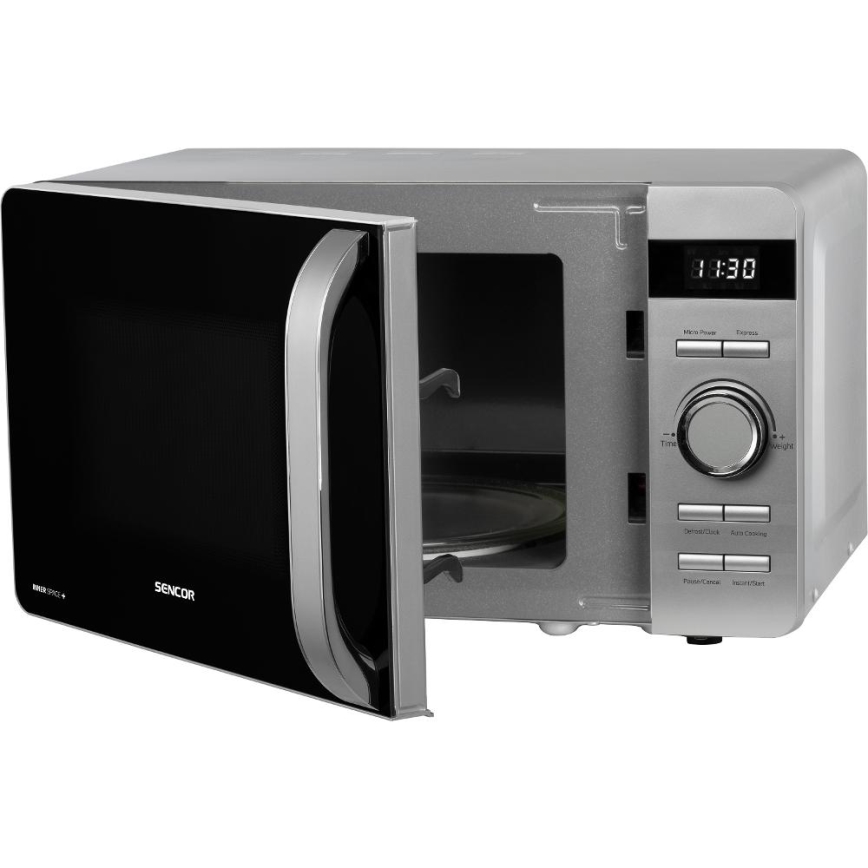 Sencor - Micro-ondes 800 W / 230 V, 17 L, argenté