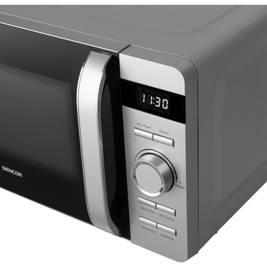 Sencor - Micro-ondes 800 W / 230 V, 17 L, argenté