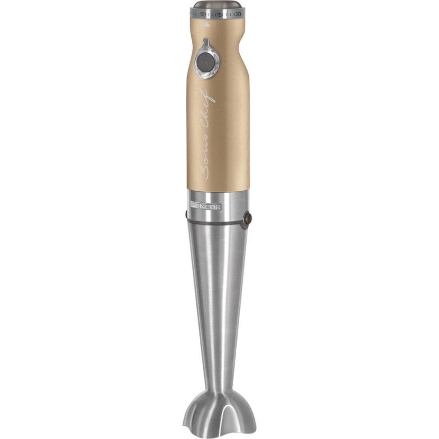 Sencor - Mixeur plongeant 4in1 1200W/230V acier inoxydable/or