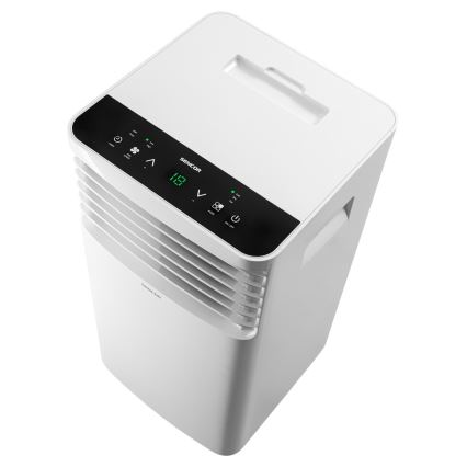 Sencor- Mobiele airconditioning met LCD-display 3in1 930W/230V 7000 BTU Wi-Fi wit + afstandsbediening
