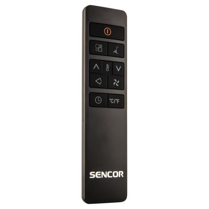 Sencor- Mobiele airconditioning met LCD-display 3in1 930W/230V 7000 BTU Wi-Fi wit + afstandsbediening