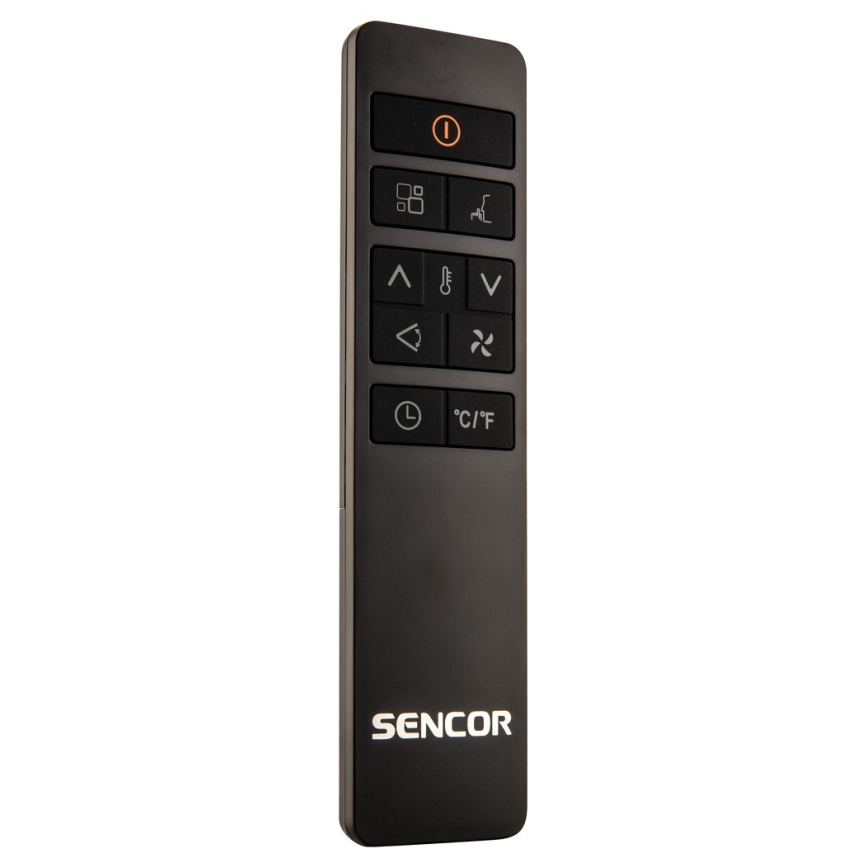 Sencor- Mobiele airconditioning met LCD-display 3in1 930W/230V 7000 BTU Wi-Fi wit + afstandsbediening