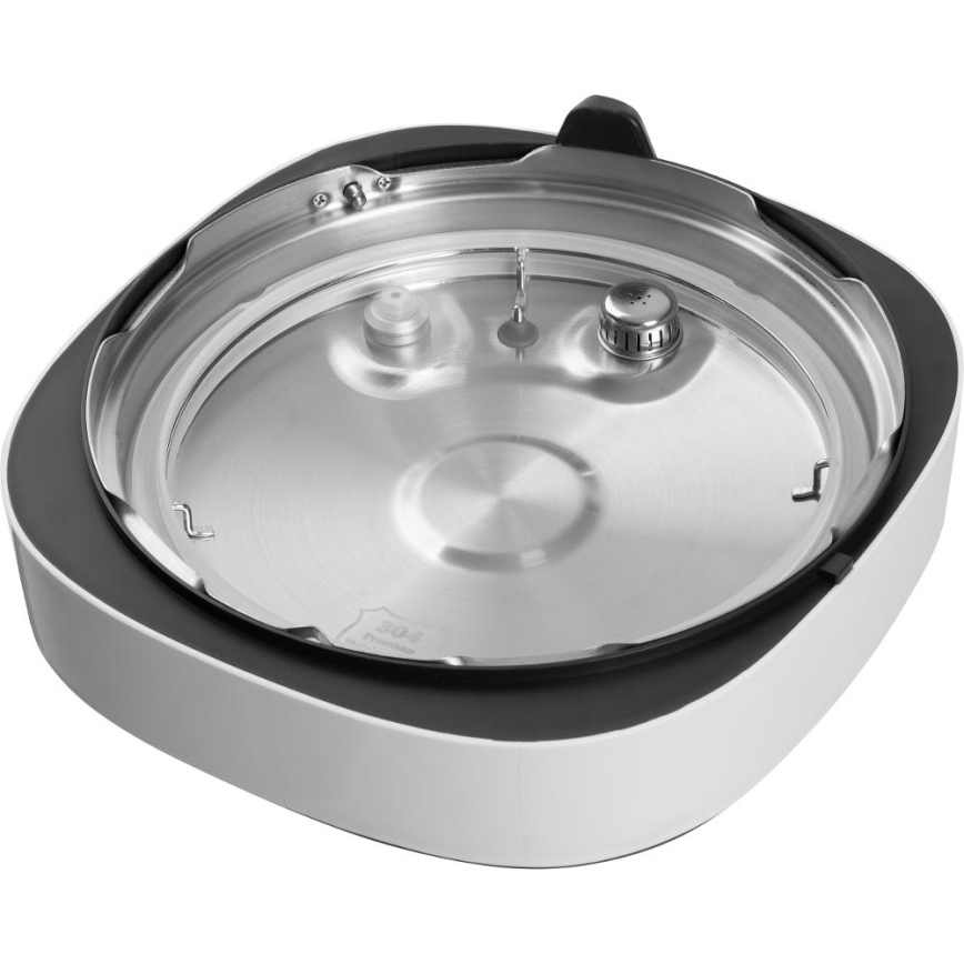Sencor - Multifunctionele elektrische snelkookpan 5,5 l 1000W/230V wit/zwart