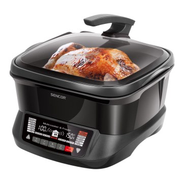 Sencor - Multifunctionele Frituurpan met Accessoires 1800W/230V 18 functies 4,8l