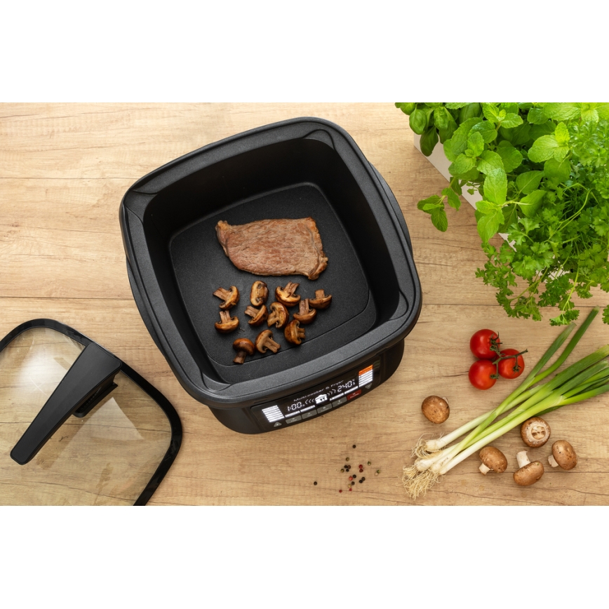 Sencor - Multifunctionele Frituurpan met Accessoires 1800W/230V 18 functies 4,8l