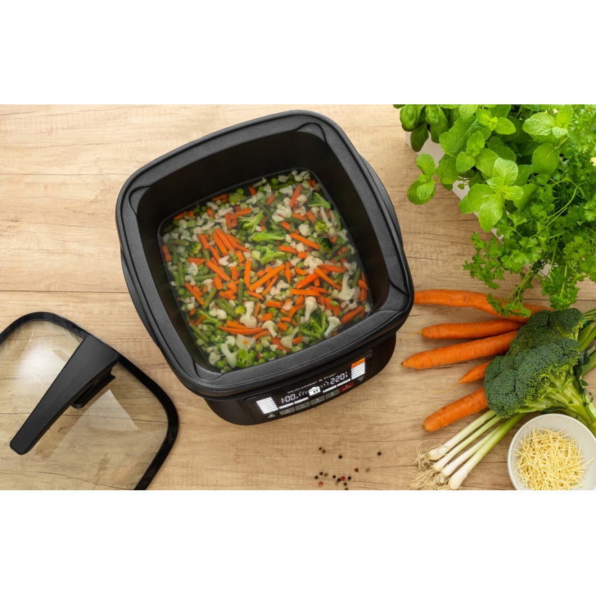 Sencor - Multifunctionele Frituurpan met Accessoires 1800W/230V 18 functies 4,8l