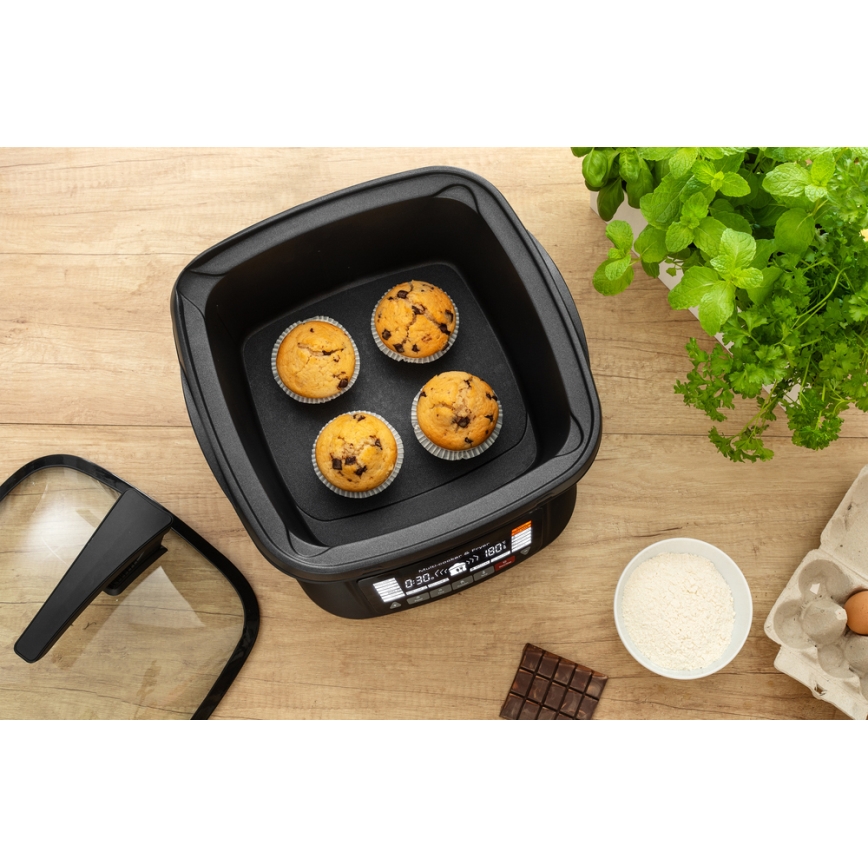 Sencor - Multifunctionele Frituurpan met Accessoires 1800W/230V 18 functies 4,8l