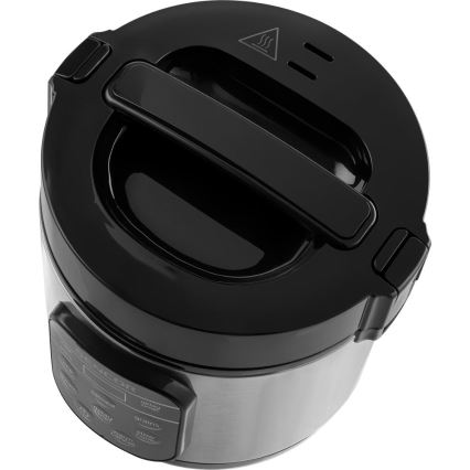 Sencor - Multifunctionele rijstkoker 350 W/230 V 0,6 l RVS/zwart