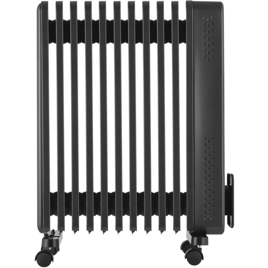Sencor - Oliegevulde radiator met 11 ribben 1000/1200/2400W/230V Wi-Fi zwart