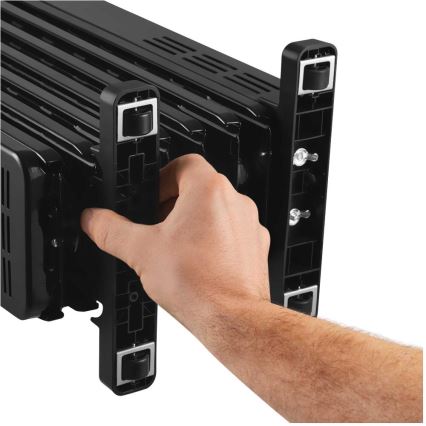 Sencor - Oliegevulde radiator met 7 ribben 600/900/1500W/230V zwart