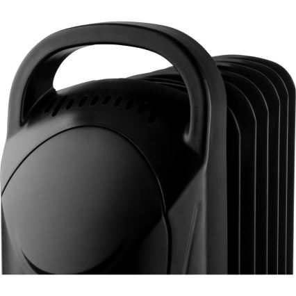 Sencor - Oliegevulde radiator met 7 ribben 700W/230V zwart