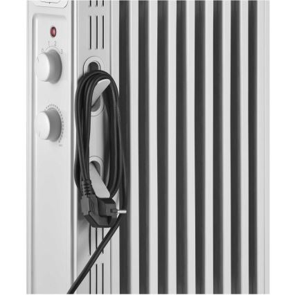 Sencor - Oliegevulde radiator met 9 ribben, 800/1200/2000 W, 230 V, wit