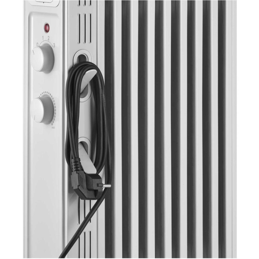 Sencor - Oliegevulde radiator met 9 ribben, 800/1200/2000 W, 230 V, wit