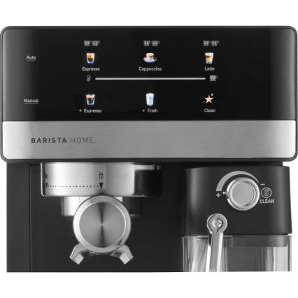 Sencor - Piston espressomachine 1350W/230V zwart/mat chroom