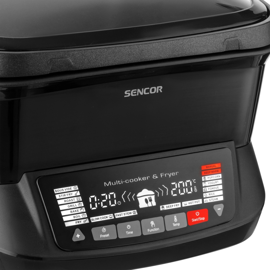 Sencor - Poêle à frire multifonction avec accessoires 1800W/230V 18 fonctions 4,8l