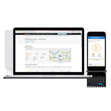 Sencor - Professioneel weerstation met kleuren LCD-scherm 1xCR2032 + 3xAA Wi-Fi
