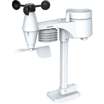 Sencor - Professioneel weerstation met kleuren LCD-scherm 1xCR2032 + 3xAA Wi-Fi