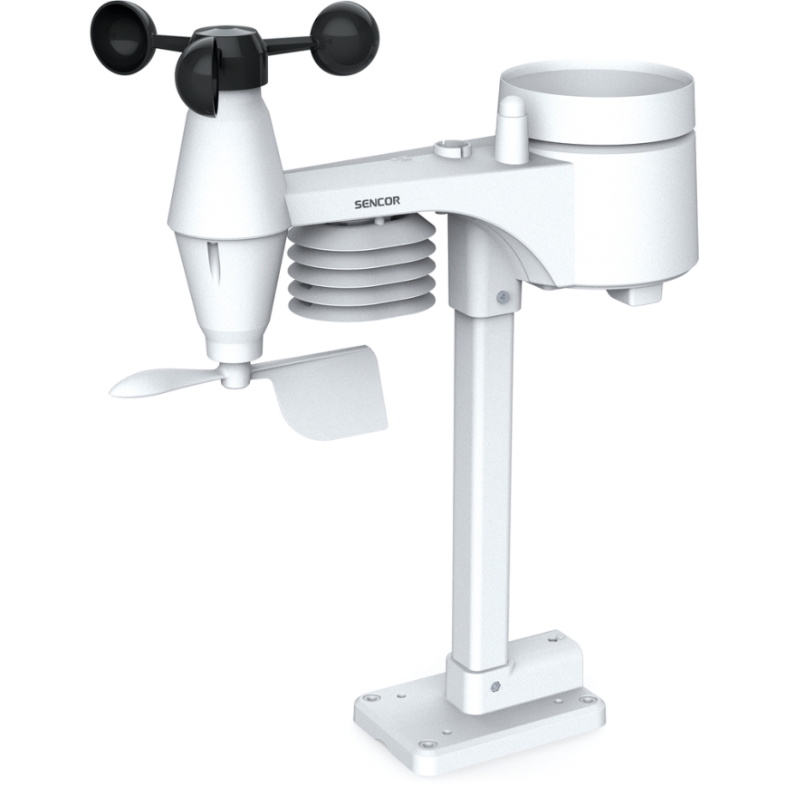 Sencor - Professioneel weerstation met kleuren LCD-scherm 1xCR2032 + 3xAA Wi-Fi