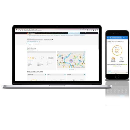 Sencor - Professioneel weerstation met kleurrijk LCD-scherm 5V 1xCR2032 + 3xAA + 2xAA Wi-Fi Tuya