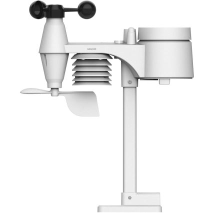 Sencor - Professioneel weerstation met kleuren-LCD-scherm en wekker 5V/1xCR2032 + 3xAA Wi-Fi
