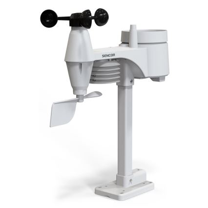 Sencor - Professioneel weerstation met LCD-scherm en wekker 1xCR2032 + 3xAA