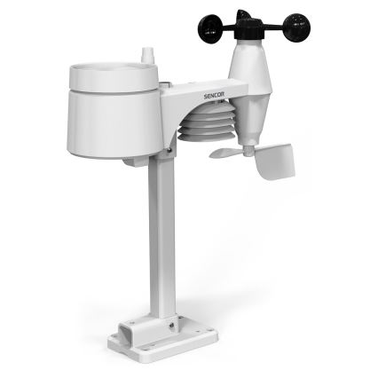 Sencor - Professioneel weerstation met LCD-scherm en wekker 1xCR2032 + 3xAA