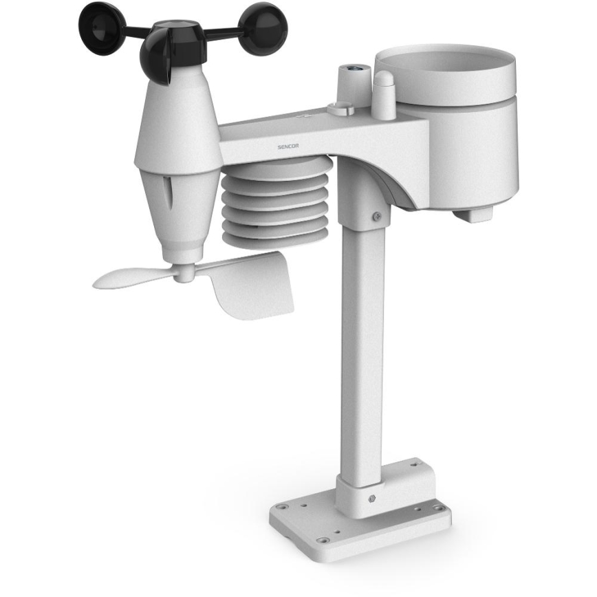 Sencor - Professioneel weerstation met kleurenscherm LCD en wekker 5V/1xCR2032 + 3xAA Wi-Fi