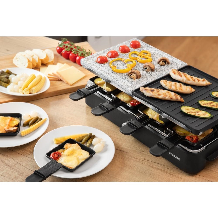 Sencor - Raclette grill met accessoires 1400W/230V