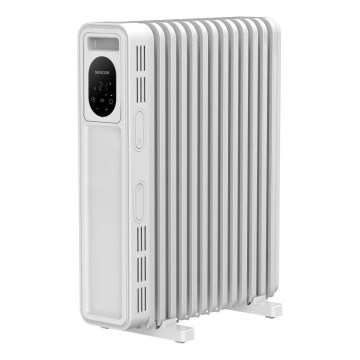 Sencor - Radiateur à bain d'huile 13 éléments 1000/2500W/230V blanc + télécommande