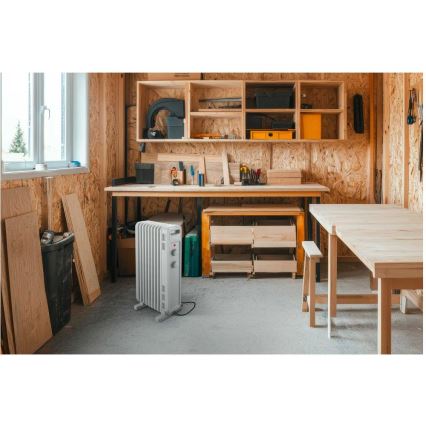 Sencor - Radiateur à bain d'huile 9 éléments, 800/1200/2000 W, 230 V, blanc