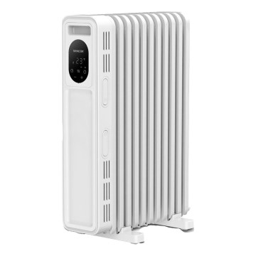 Sencor - Radiateur à bain d'huile à 11 éléments 1000/2300W/230V blanc + télécommande
