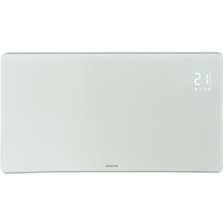 Sencor - Radiateur/convecteur électrique intelligent 1200/2400W/230V IP24 Wi-Fi blanc