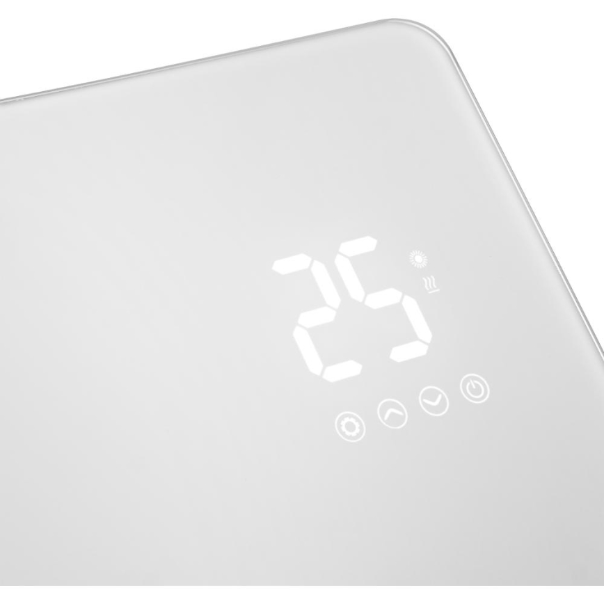 Sencor - Radiateur/convecteur électrique intelligent 1200/2400W/230V IP24 Wi-Fi blanc