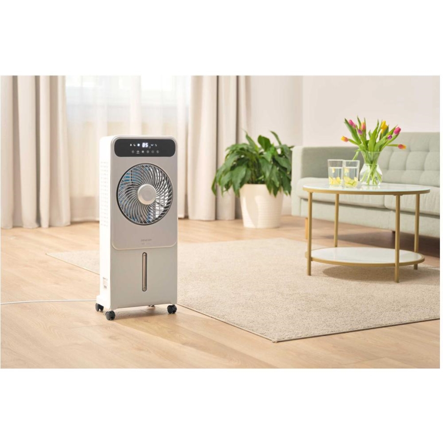 Sencor - Rafraîchisseur d'air portable 28W/230V gris + Télécommande