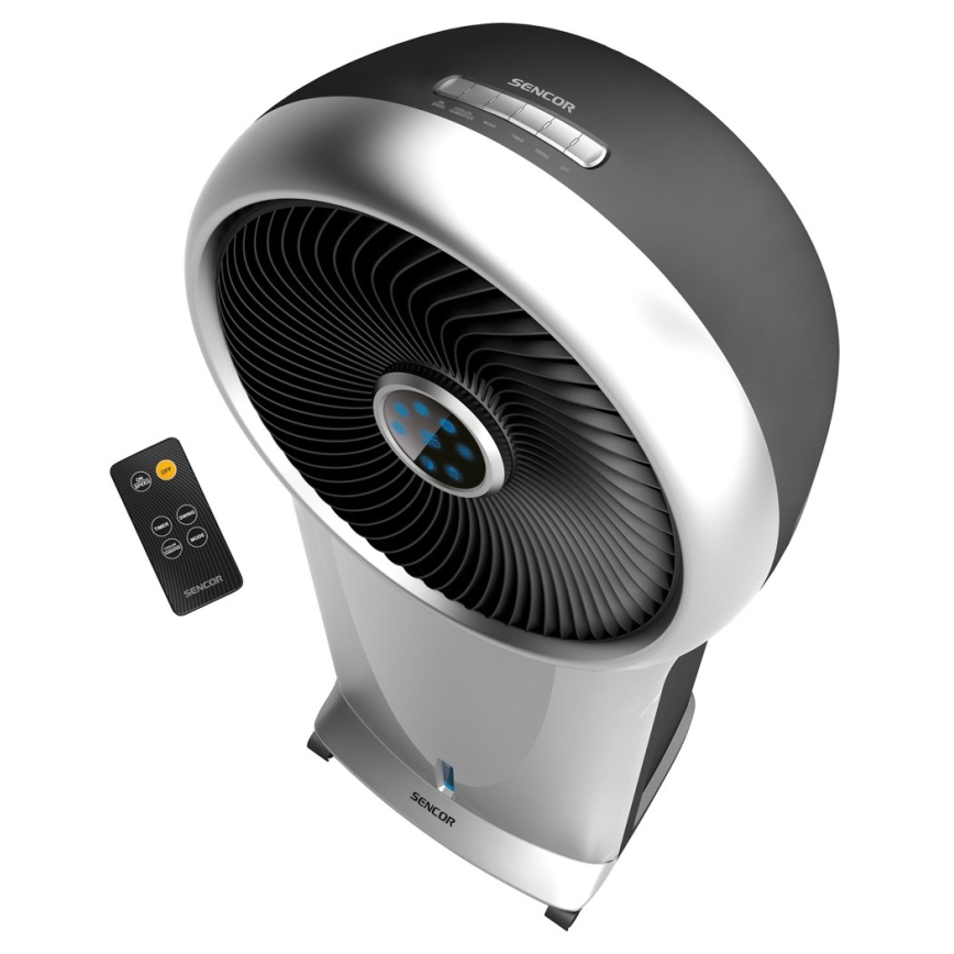 Sencor - Refroidisseur d'air mobile 3en1 110W/230V argenté/noir + télécommande
