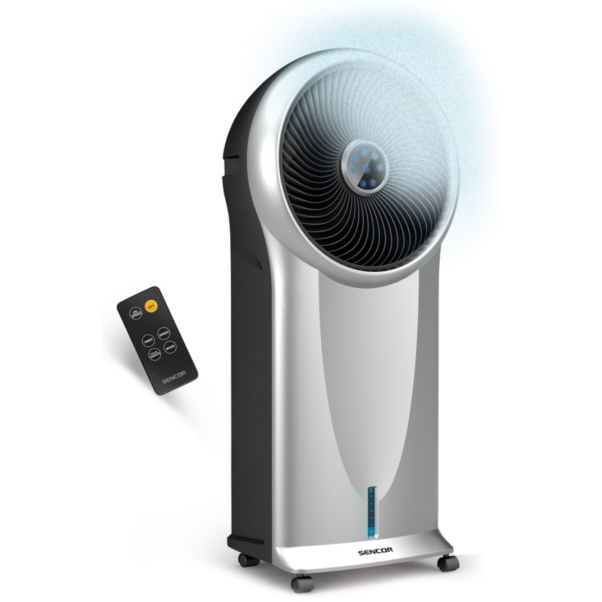 Sencor - Refroidisseur d'air mobile 3en1 110W/230V argenté/noir + télécommande